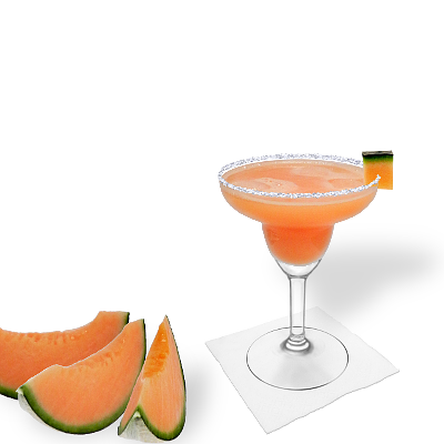 Melon Margarita mit individueller Dekoration